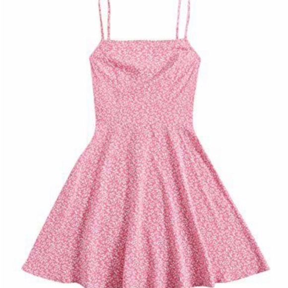 Floerns Dresses & Skirts - Chic Pink Floral Mini Dress, New, Size S